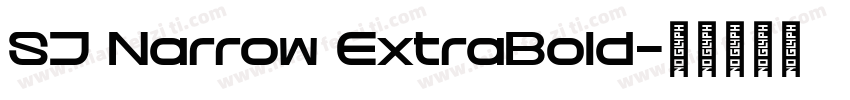 SJ Narrow ExtraBold字体转换